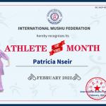 Patricia NSEIR Athele of the month cover