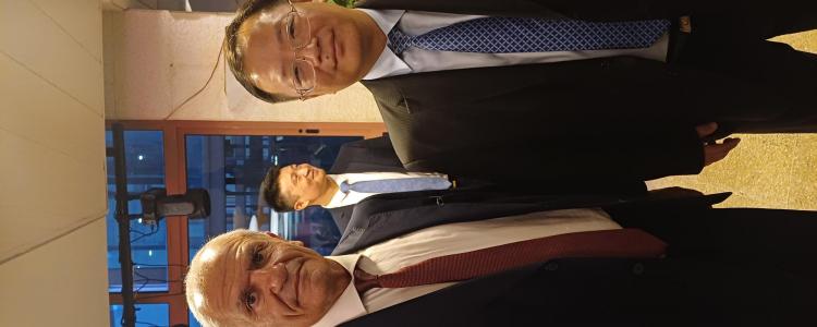 Mr Liu  Xianhua and President Georges Nseir
